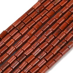 天然石レッドジャスパービーズ連売り  コラム  5x3mm  穴：1mm  約72個/連  15.04''（38.2センチメートル）&nbsp;G-P600-B03-01