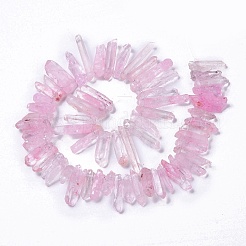 Natural Crackle Quartz Crystal Dyed Beads Strands&nbsp;G-I345-05B