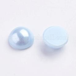Spray Painted Imitation Pearl Acrylic Cabochons&nbsp;ACRP-F001-8mm-FP32