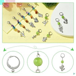 Natural & Synthetic Gemstone Pendant Decorations&nbsp;HJEW-CJ00024