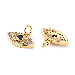 Brass Micro Pave Cubic Zirconia Pendants&nbsp;ZIRC-P092-013G-RS