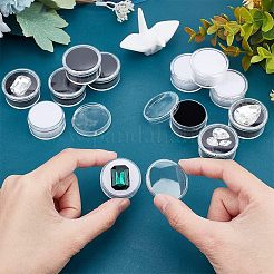 20個 2色 プラスチックネイルデコレーション収納  スポンジマット付き  コラム  ミックスカラー  3.15x1.75cm  10個/カラー&nbsp;MRMJ-CA0001-34