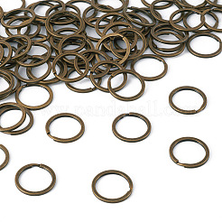 合金分割キーリング  キーホルダー留め金のパーツ  アンティークブロンズ  28x2mm  内径：22mm&nbsp;PALLOY-TAC0001-01A-AB
