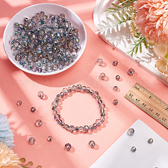4 Strands 2 Styles Electroplate Glass Beads Strands&nbsp;EGLA-WR0001-10