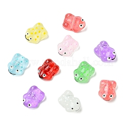 16Pcs 8 Colors Transparent Glass Enamel Beads&nbsp;GLAA-CJ0002-66