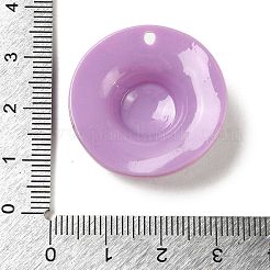 アクリルパーツ  帽子  プラム  29x8.5mm  穴：2mm&nbsp;FIND-Q105-01C