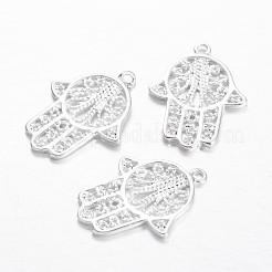 Palm Brass Pendants&nbsp;KK-F371-58S