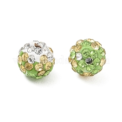 Handmade Polymer Clay Rhinestone Beads&nbsp;RB-CBAFAF8-01D
