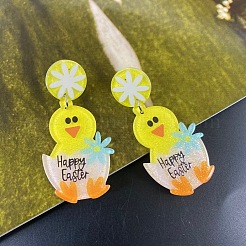 Easter Acrylic Dangle Stud Earrings&nbsp;FS-WG11C22-01