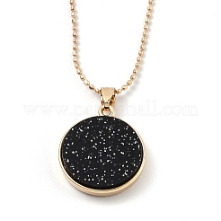 Alloy Rhinestone Pendant Necklaces&nbsp;NJEW-H306-A04-G
