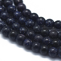 Synthetic Blue Goldstone Beads Strands&nbsp;G-D0013-82