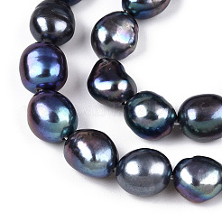 Natural Cultured Freshwater Pearl Beads Strands&nbsp;PEAR-N014-07I