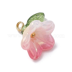 Acrylic Flower Charms&nbsp;PALLOY-TA00250