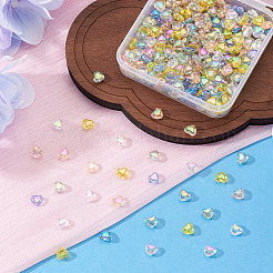 250Pcs 5 Colors Transparent Acrylic Beads&nbsp;TACR-TA0001-82