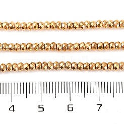Electroplated Synthetic Non-magnetic Hematite Beads Strands&nbsp;X-G-H027-E01-02