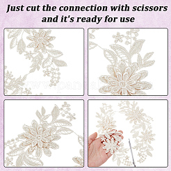2 Pairs Polyester Clothing Patches&nbsp;DIY-GF0013-19A