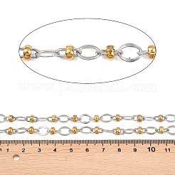 Two Tone 304 Stainless Steel Oval Link Chains&nbsp;CHS-P028-09A