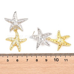 Brass Micro Pave Cubic Zirconia Dangle Stud Earrings&nbsp;EJEW-G471-29C-GP