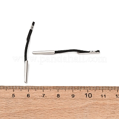 弾性有刺鉄線  ステンレス鋼パーツ  指輪固定用  ブラック  44~46x1mm&nbsp;FIND-Q086-E-01