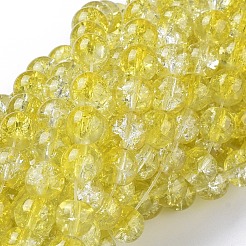 Baking Paint Crackle Glass Beads Strands&nbsp;X-CCG-S001-8mm-04