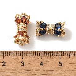Rack Plating Brass Cubic Zirconia Glass Pendants&nbsp;KK-S368-03G