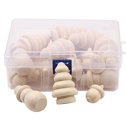 Christmas Unfinished Wooden Blank Tree/Snowman/Acorn Sets&nbsp;PW-WGB1663-01