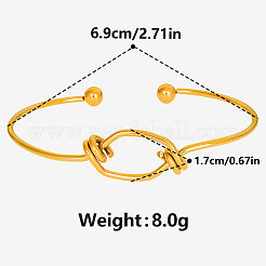 304 Stainless Steel Cuff Bangles for Women&nbsp;OM2706-2