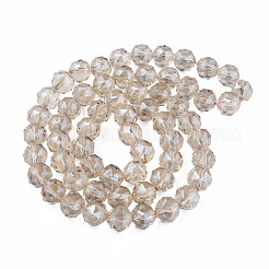 Electroplate Transparent Glass Bead Strands&nbsp;EGLA-N002-34B-F02