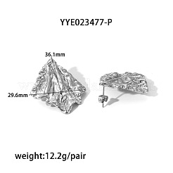 1Pair Retro 304 Stainless Steel Stud Earrings&nbsp;VP7610-2