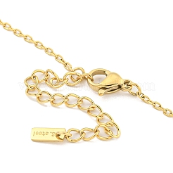Ion Plating(IP) 304 Stainless Steel Pendants Necklace for Women&nbsp;NJEW-A027-04G