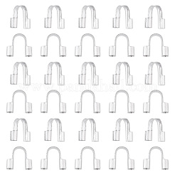 304サージカルステンレススチールワイヤーガーディアンとプロテクター150個  ステンレス鋼色  穴：1mm  4.7~5x5.5x1.6mm&nbsp;STAS-TA0006-35B-P