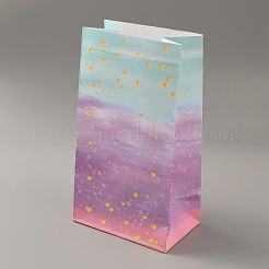 12Pcs 2 Patterns Gradient Sky Pattern Kraft Paper Bags&nbsp;CARB-WH0013-02