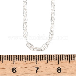 2.5MM Brass Mariner Link Chain Necklaces for Men Women&nbsp;NJEW-L012-11S