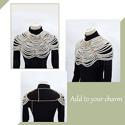 Resin Imitation Pearl Handmade Shoulder Chain&nbsp;FIND-WH0152-906