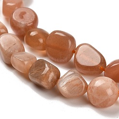 Natural Peach Moonstone Beads Strands&nbsp;X-G-P497-01E-69B