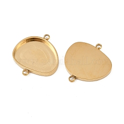 304 Stainless Steel Cabochon Connector Settings&nbsp;STAS-A194-04C-G