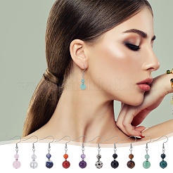 10Pair 304 Stainless Steel Dangle Earring&nbsp;EJEW-WH00001
