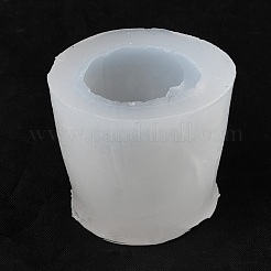 DIYキャンドルモールド  食品グレードのシリコンモールド  自家製蜜蝋キャンドルソープ作り用  ホワイト  56x46mm  内径：33mm&nbsp;DIY-R078-02