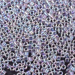 MIYUKIデリカビーズ  シリンダー  日本製シードビーズ  11/0  （db0082)透明な淡いピンク色のab  1.3x1.6mm  穴：0.8mm  約2000PCS /ボトル  10 G /ボトル&nbsp;SEED-JP0008-DB0082