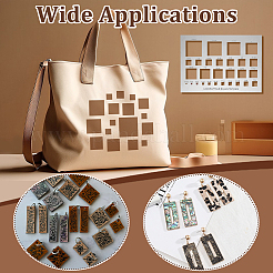 304 Stainless Steel Template&nbsp;DIY-WH0816-098B-P
