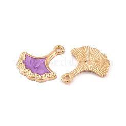Light Gold Plated Alloy Enamel Pendant Rhinestone Settings&nbsp;FIND-Q100-05KCG