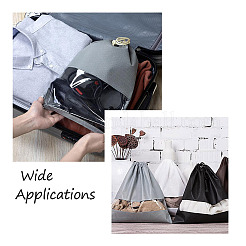8Pcs 4 Colors Blank Non-Woven DIY Craft Drawstring Storage Bags&nbsp;ABAG-GN0001-10B