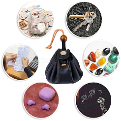 Cowhide Drawstring Coin Purses&nbsp;AJEW-WH20049-45C