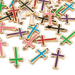 32Pcs 8 Colors Plastic Enamel Pendants&nbsp;CCB-TA0001-17