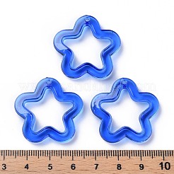 透明なアクリルビーズ  花  ミックスカラー  30x30.5x5mm  穴：1.8mm  約340個/500g&nbsp;MACR-S373-24-B