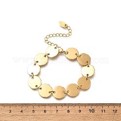 304 Stainless Steel Shell Shape Link Chain Bracelets for Women&nbsp;BJEW-S165-03G