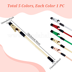 鉄製ワニ口クリップ5色5個  カードノート画像メモフォトクリップ  ミックスカラー  156.5x7.5x12mm  1pc /カラー&nbsp;AJEW-GA0008-33