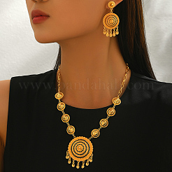 Vintage Women's Alloy Stud Dangle Earrings & Necklaces Sets&nbsp;YG9645
