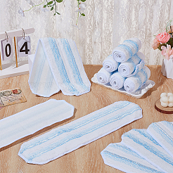 ファイバーブラシモップヘッドパッド12個  ホワイト  425x110x2mm&nbsp;HOUS-WH0007-005