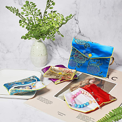 Embroidery Damask Cloth Pouches Set&nbsp;ABAG-NB0001-14